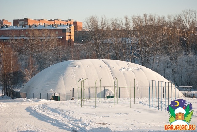 необычный карельский стадион