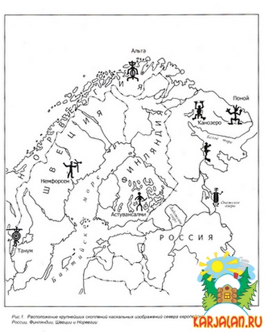 Карта петроглифов
